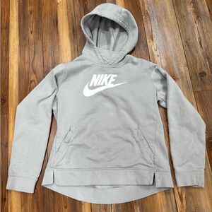 Nike Light Gray Fleece Hoodie